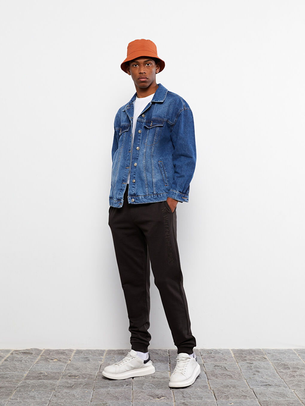 ерлерге арналған тар пішім джоггер спорттық шалбары-1