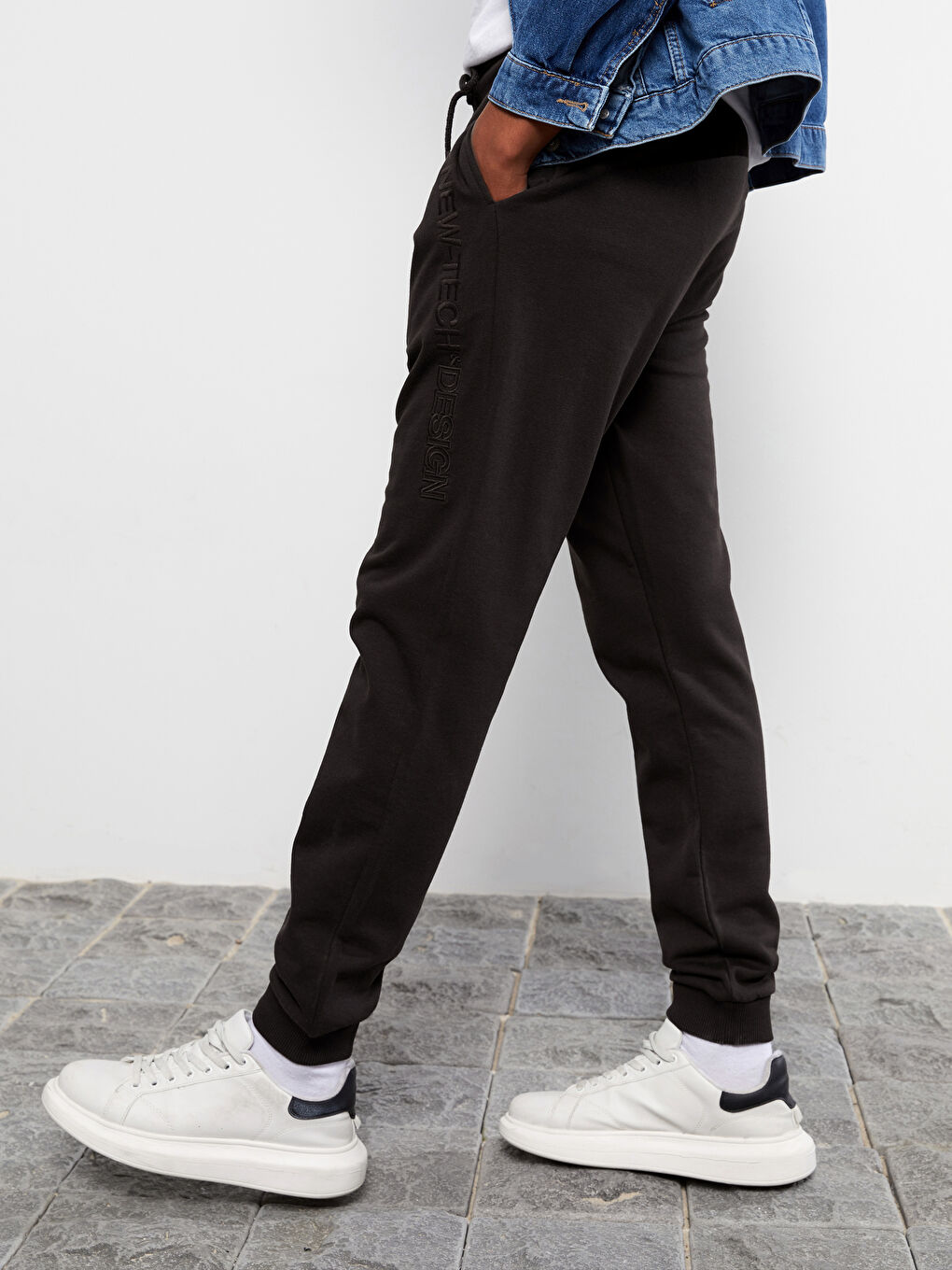 ерлерге арналған тар пішім джоггер спорттық шалбары-2