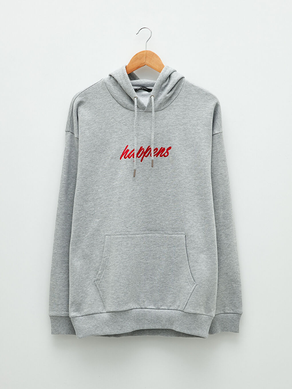 Ерлерге арналған ұзын жеңді принтті қалың худи-5