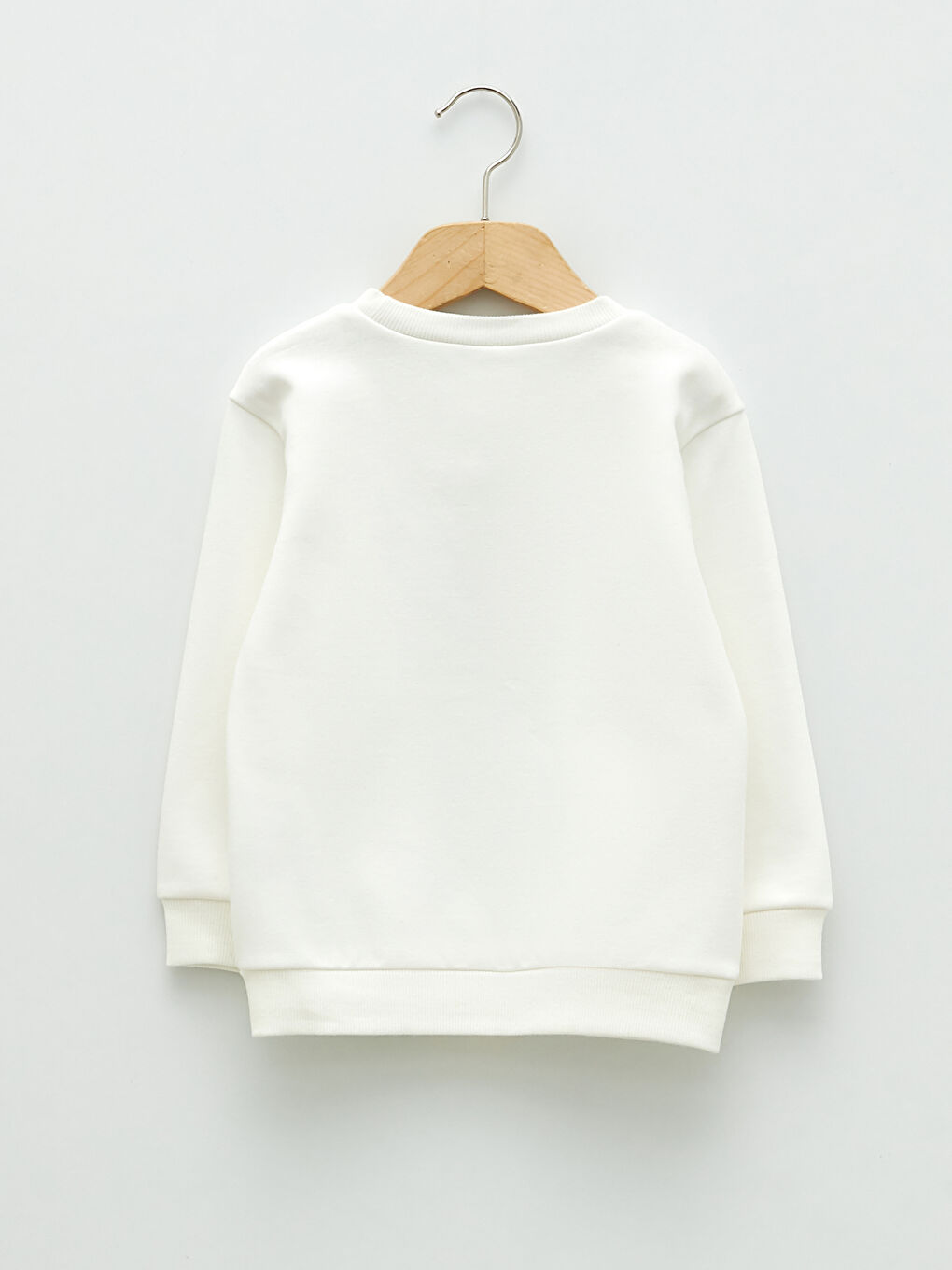 Ekru Bisiklet Yaka Uzun Kollu Yılbaşı Temalı Erkek Bebek Sweatshirt 2'li-2