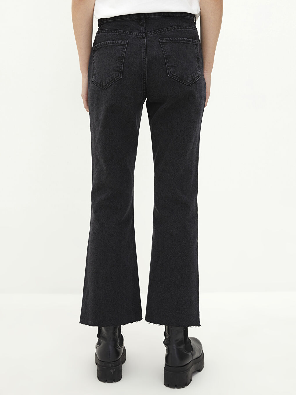 Blugi Evazați Marte cu Talie Înaltă pentru Femei-4