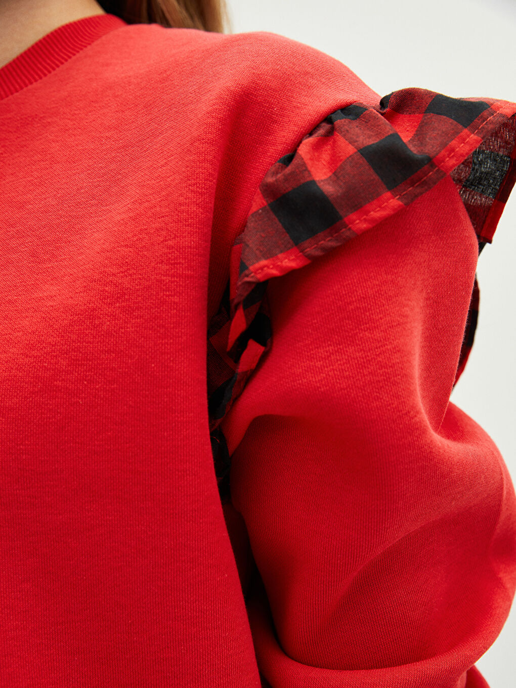 Žena CRVENA Majica s kapuljačom/Dukserica-2