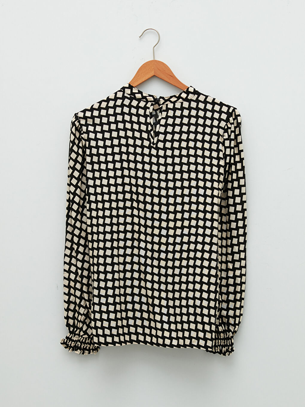 Blouse Pour Femmes À Manches Longues En Viscose Imprimée À Col Rond-6