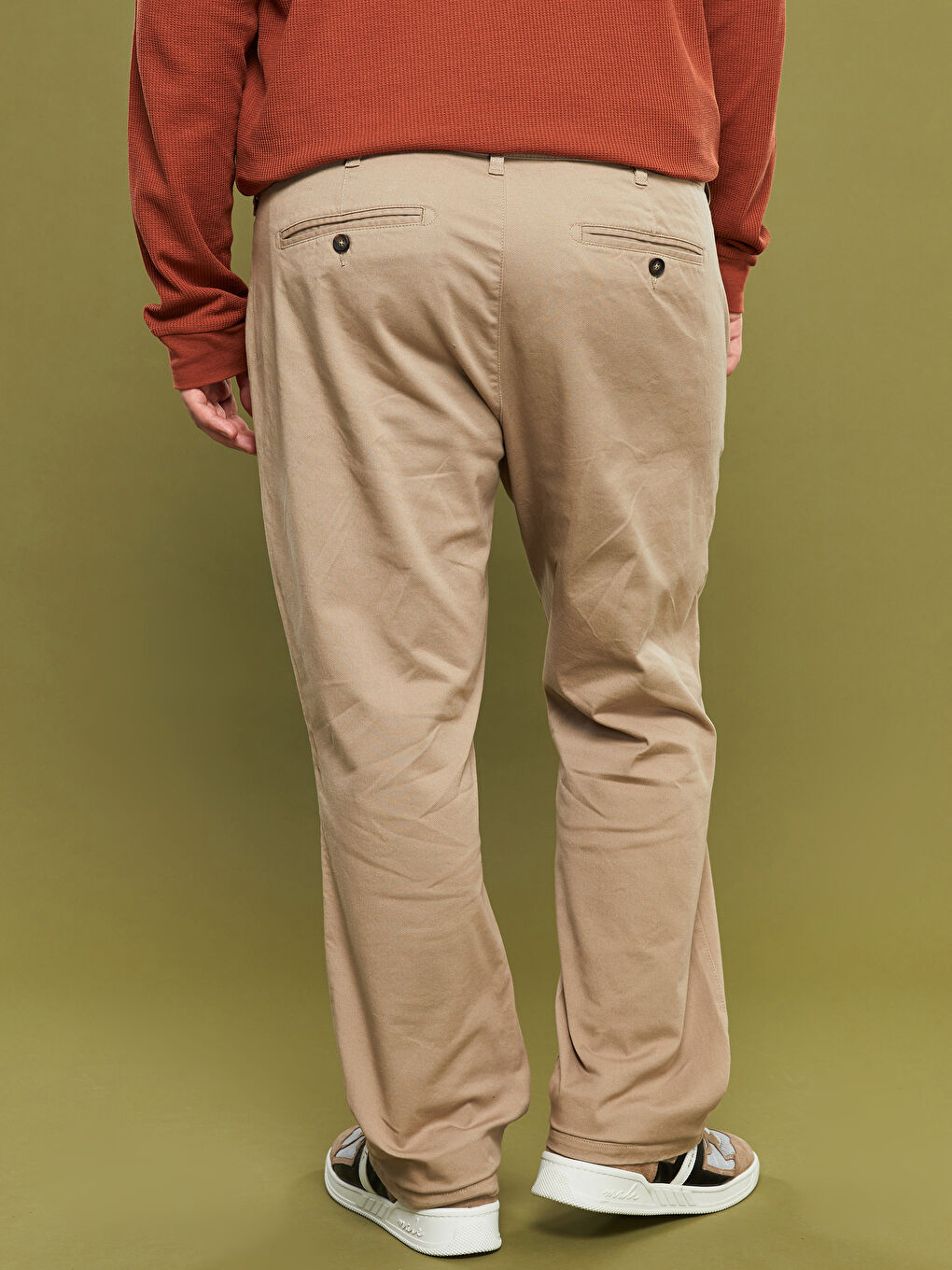 Plus Size Wide Fit Men's Chino Pants -W1K454Z8-GW5