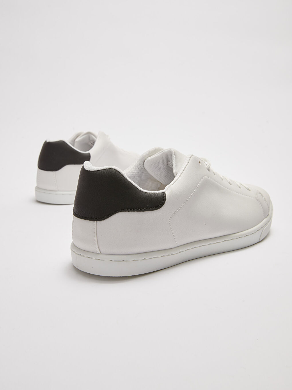 Beyaz Bağcıklı Erkek Spor Ayakkabı-4