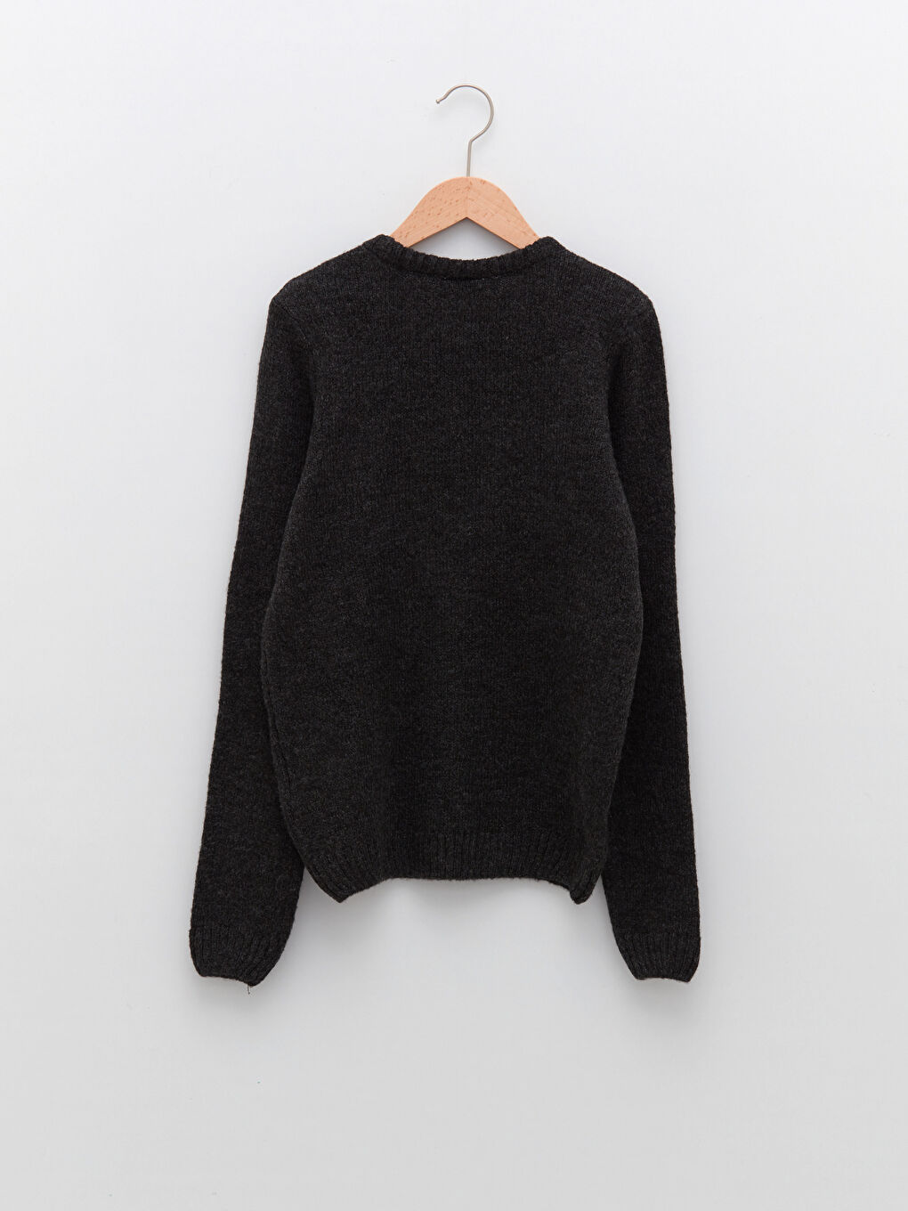 LCW Kids Crew Neck Double-Sided Sequined Long Sleeve Girls' Knitwear Sweater -W1K571Z4-LAM