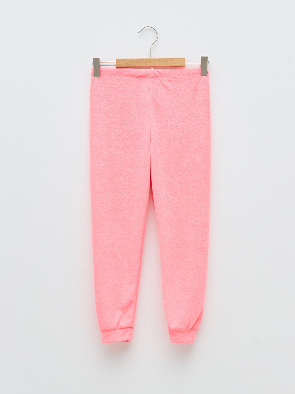 Elastic Waist Basic Towel Girls Pajama Bottom-1