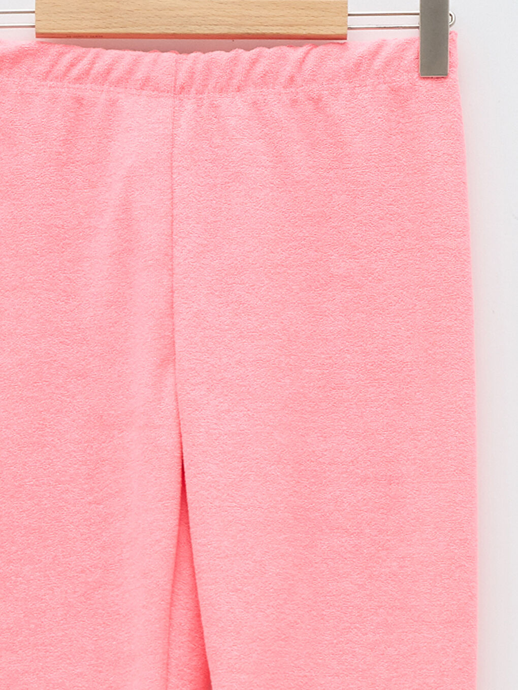Elastic Waist Basic Towel Girls Pajama Bottom-2