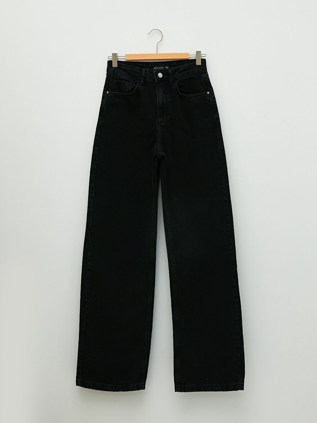 High Waist Wideleg Pocket Detailed Rodeo Women's Jean Trousers-6