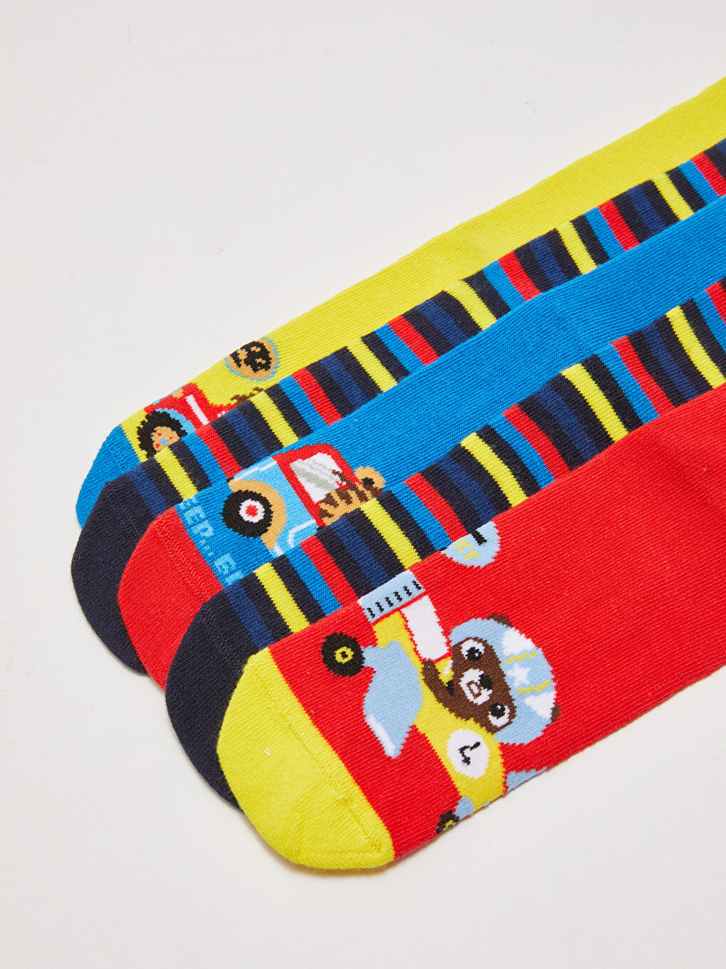 Patterned Boys' Ankle Socks 5 Pack-2