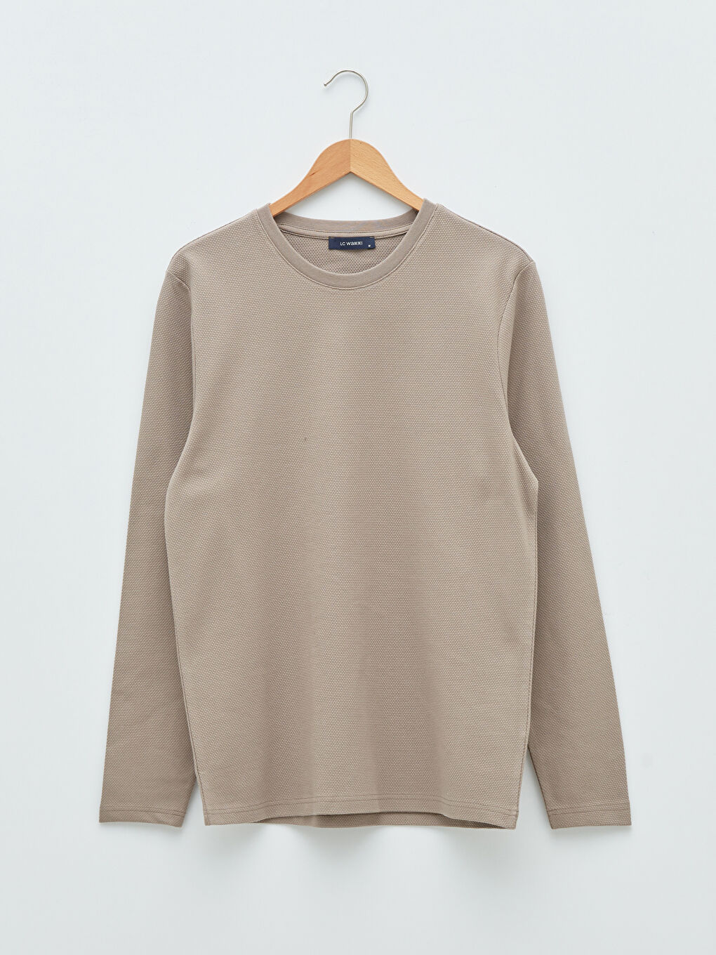 تيشيرت كم طويل بياقة دائرية للرجال-5