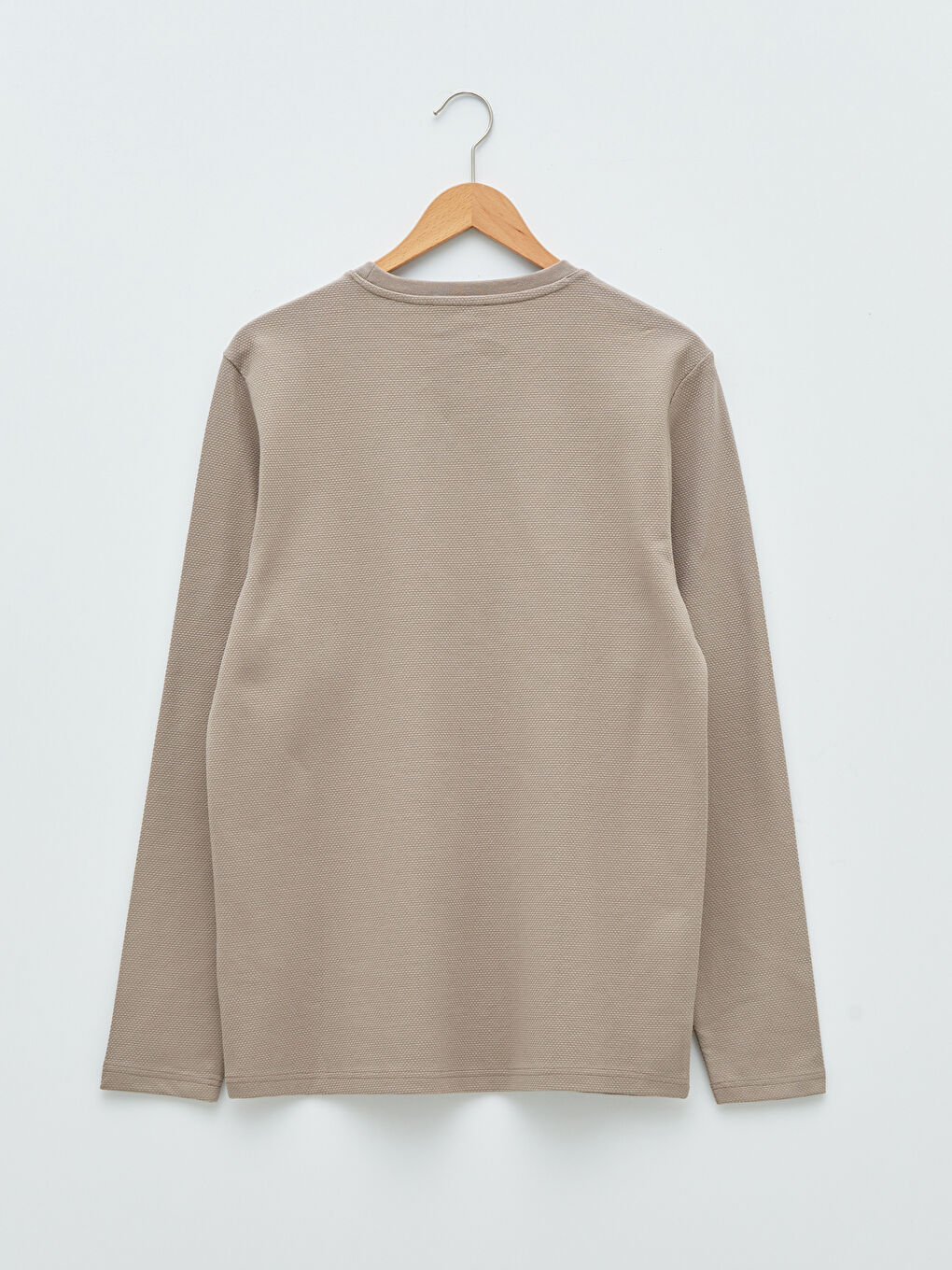 تيشيرت كم طويل بياقة دائرية للرجال-6