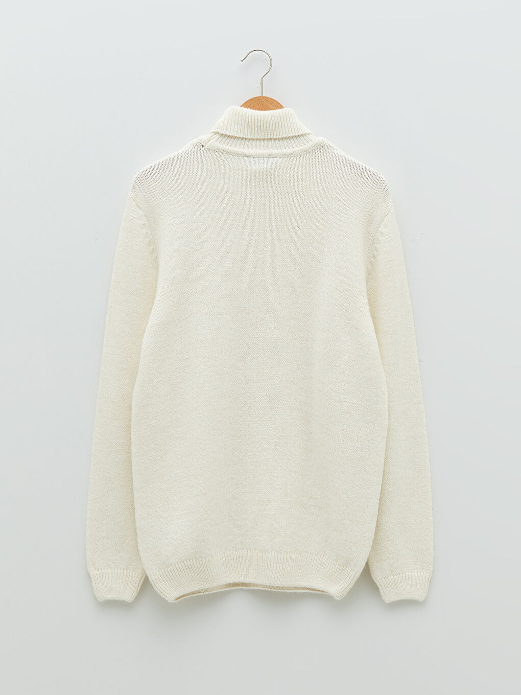 Turtleneck Long Sleeve Men's Knitwear Sweater-6