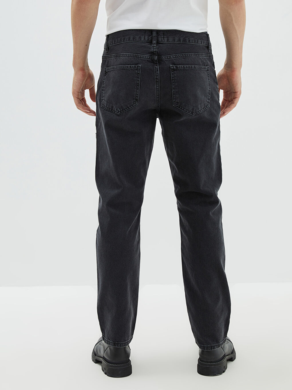 Siyah 700 Straight Fit Erkek Jean Pantolon-4