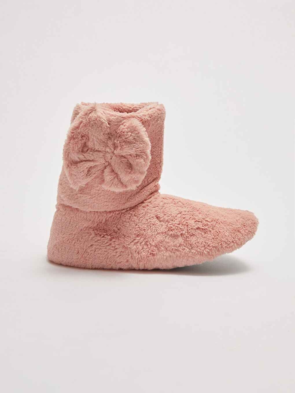 Plain Plush Women's Home Slipper Boots-1