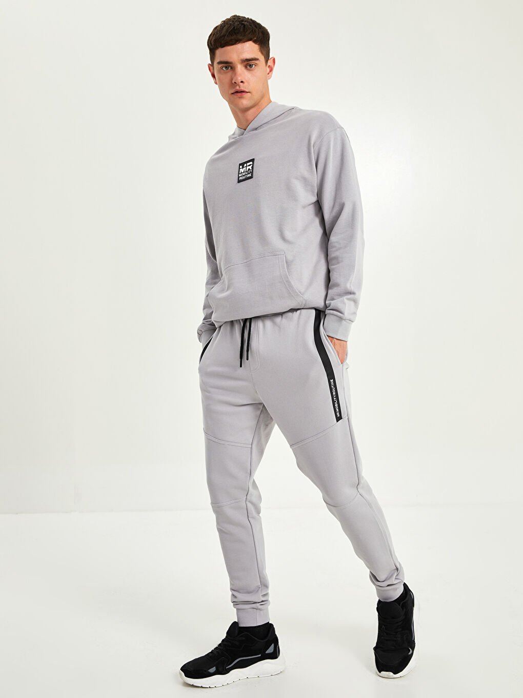 Gri Standart Kalıp Erkek Eşofman Altı