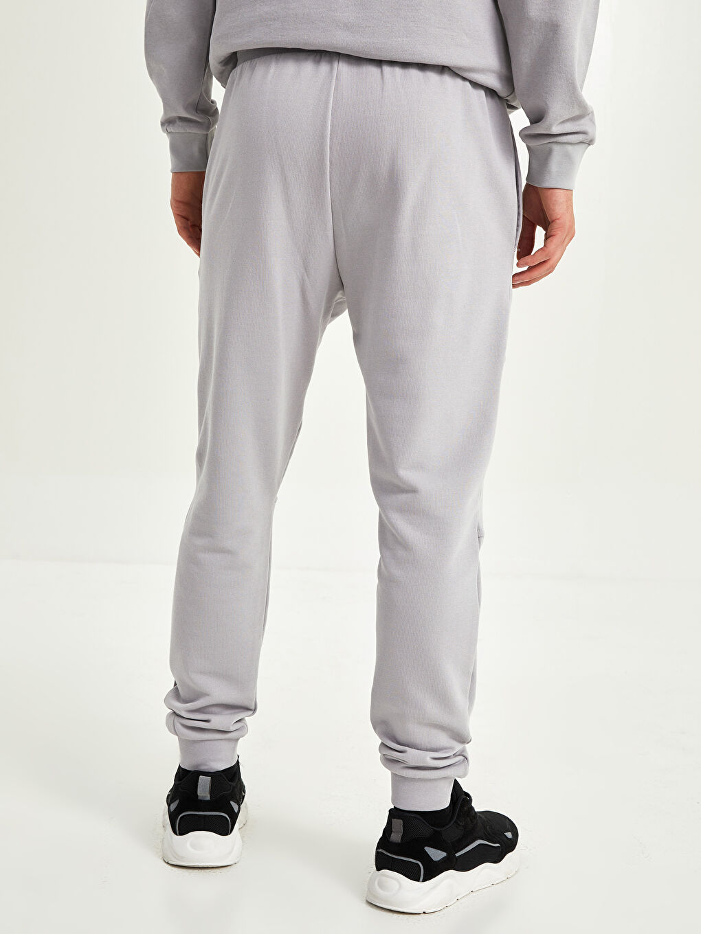 Gri Standart Kalıp Erkek Eşofman Altı-5