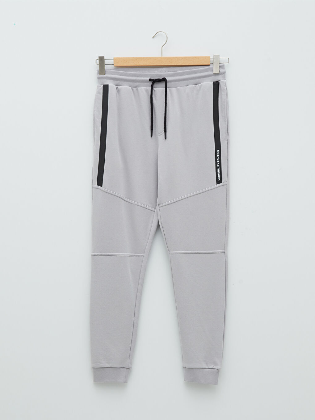 Gri Standart Kalıp Erkek Eşofman Altı-6