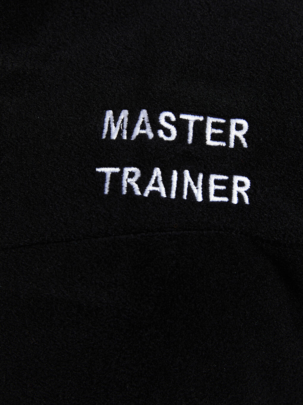 Siyah Standart Kalıp Dik Yaka Polar Kalın Erkek Hırka-3