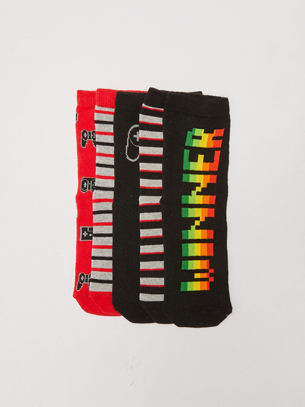 Patterned Boys' Ankle Socks 5 Pack