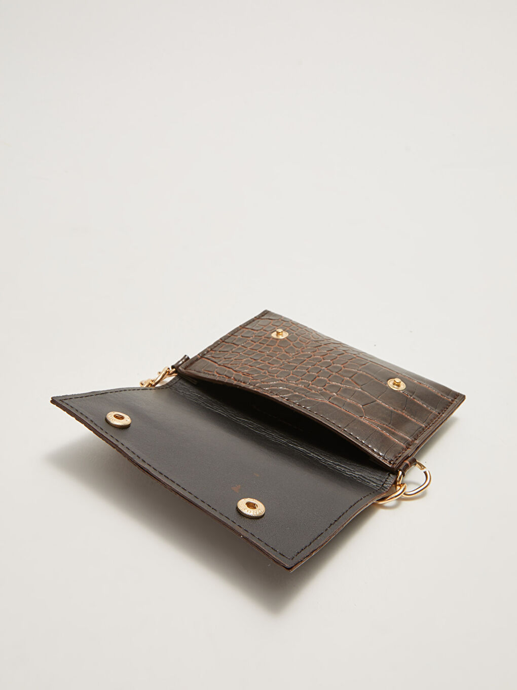 Kahverengi Deri Görünümlü Kadın Çantalı Kemer-3