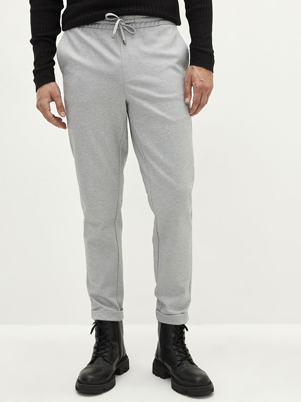 LCW Vision Men's Slim Fit Elastic Waist Trousers -W1K829Z8-CUZ