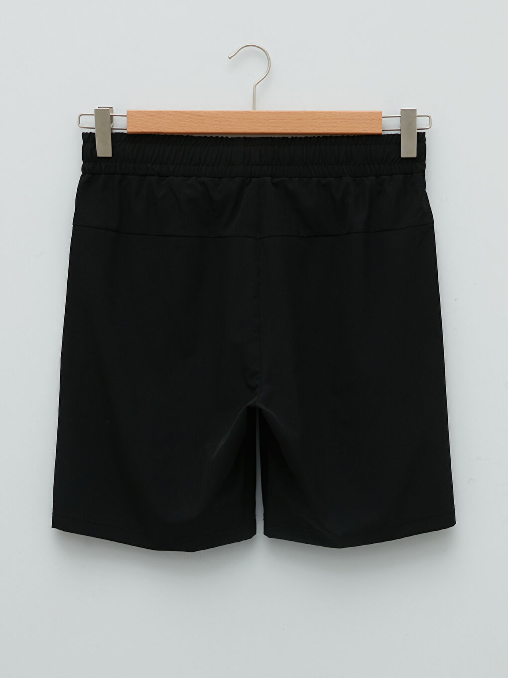 Siyah Standart Kalıp Erkek Spor Şort-8