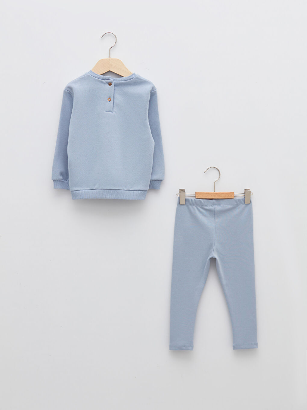 LCW baby Ensemble Sweat-Shirt et Leggings Bébé Fille Manches Longues Col Rond Basique 2 Pièces -W1K866Z1-QYC