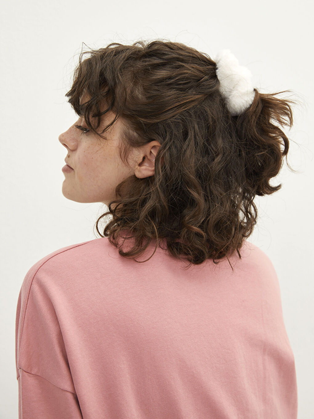 Karışık Pelüş Kadın Lastikli Saç Tokası 3'lü-1