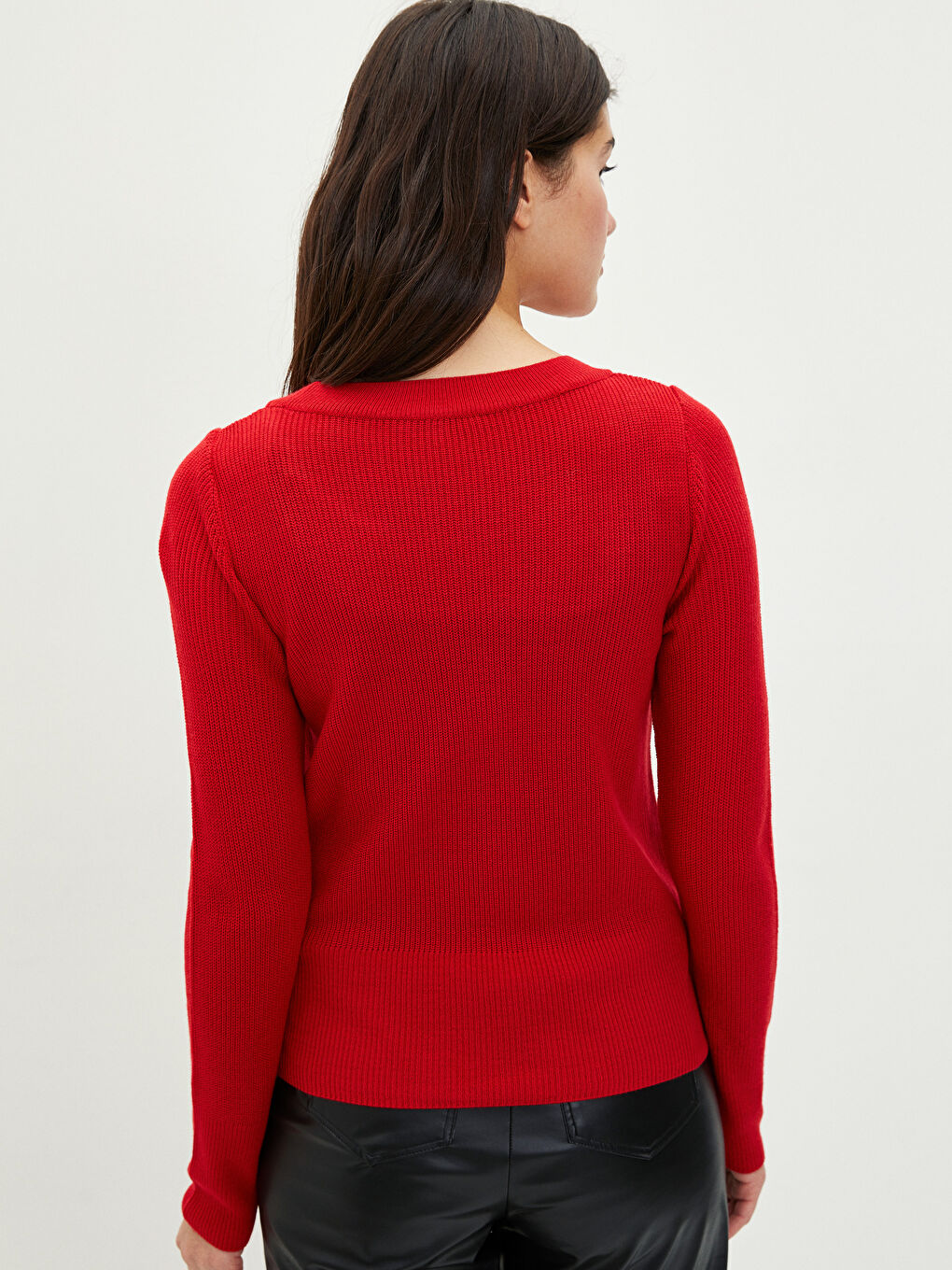 Žena CRVENA Džemper -4
