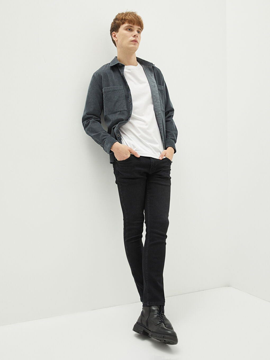 Siyah 750 Slim Fit Erkek Jean Pantolon