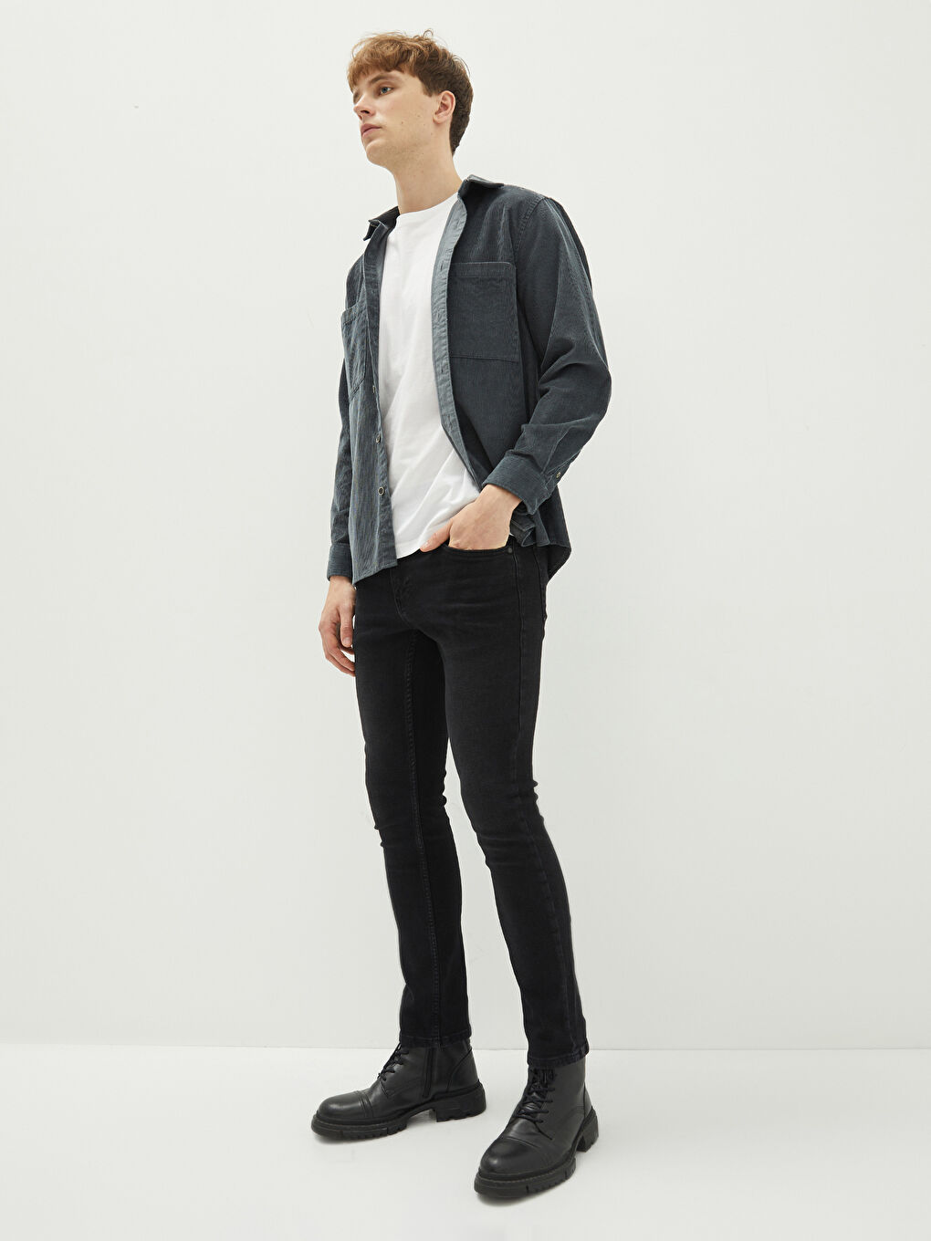 Siyah 750 Slim Fit Erkek Jean Pantolon-1