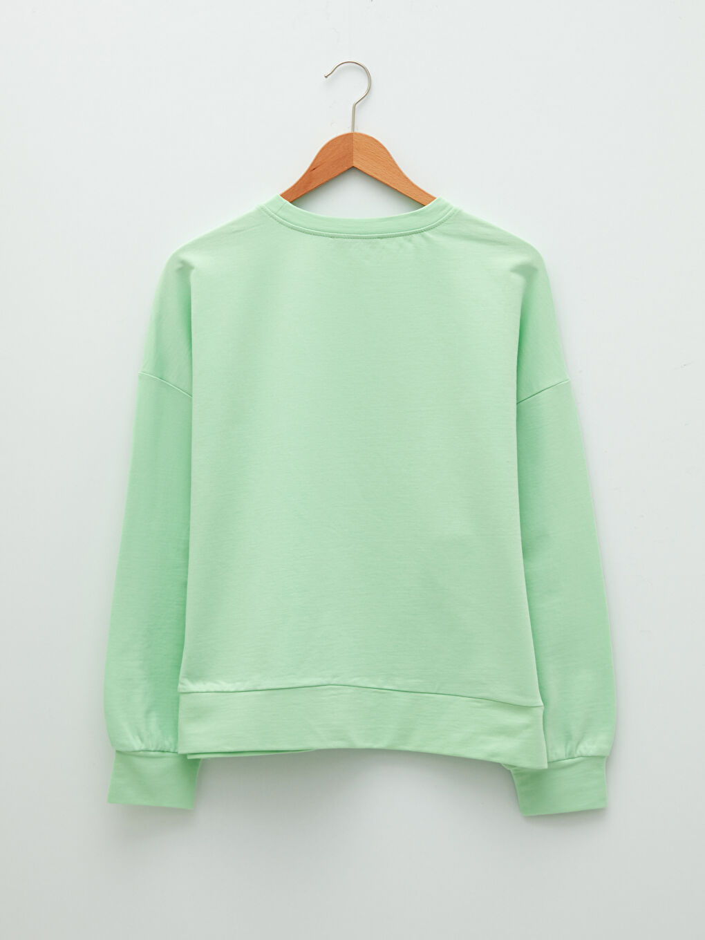 Rundhalsausschnitt Bedruckt Langarm Damen Sweatshirt-5