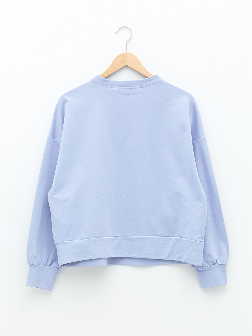 Crew Neck Slogan Printed Long Sleeve Women's Sweatshirt-6