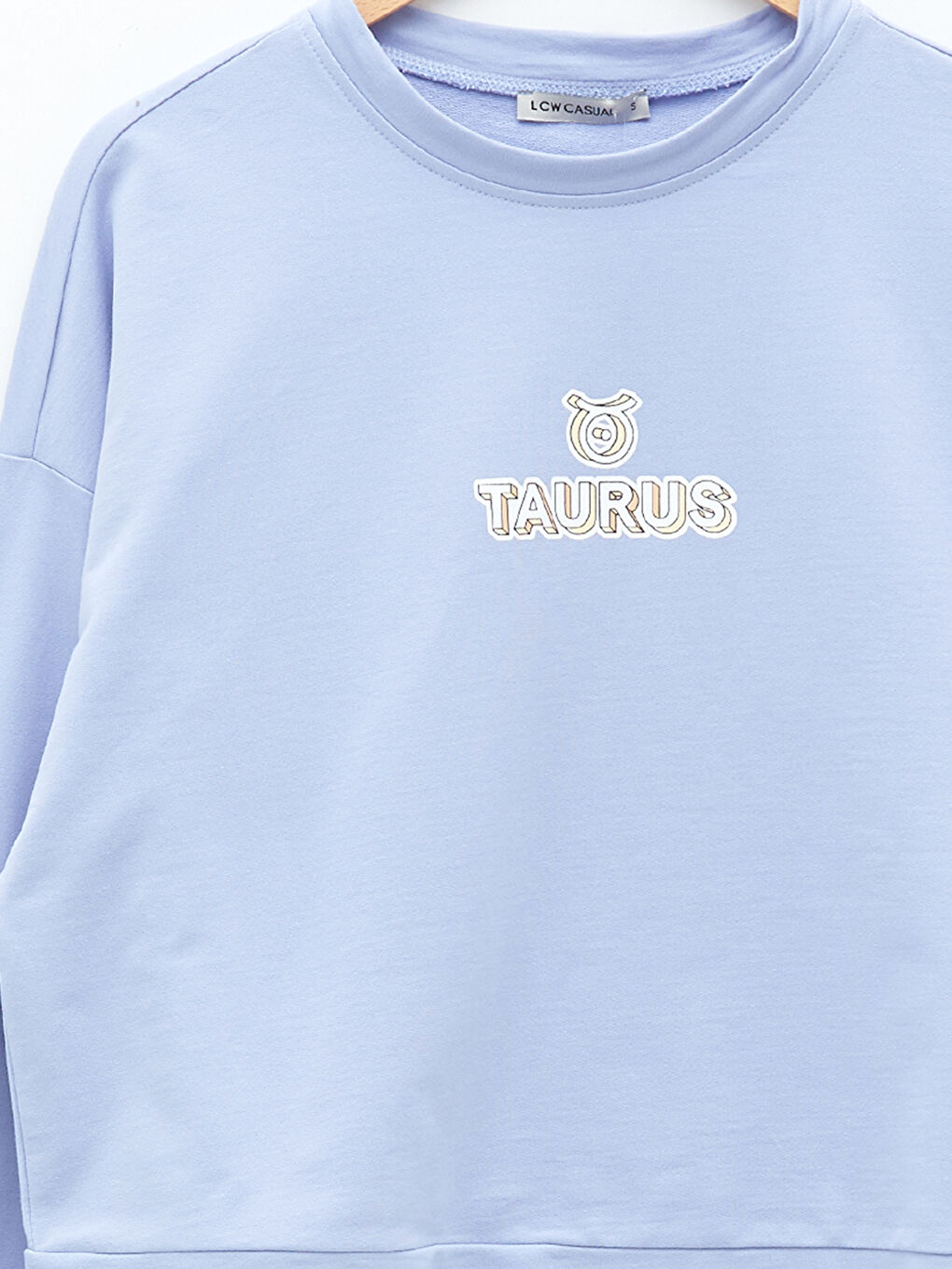 Crew Neck Slogan Printed Long Sleeve Women's Sweatshirt-7