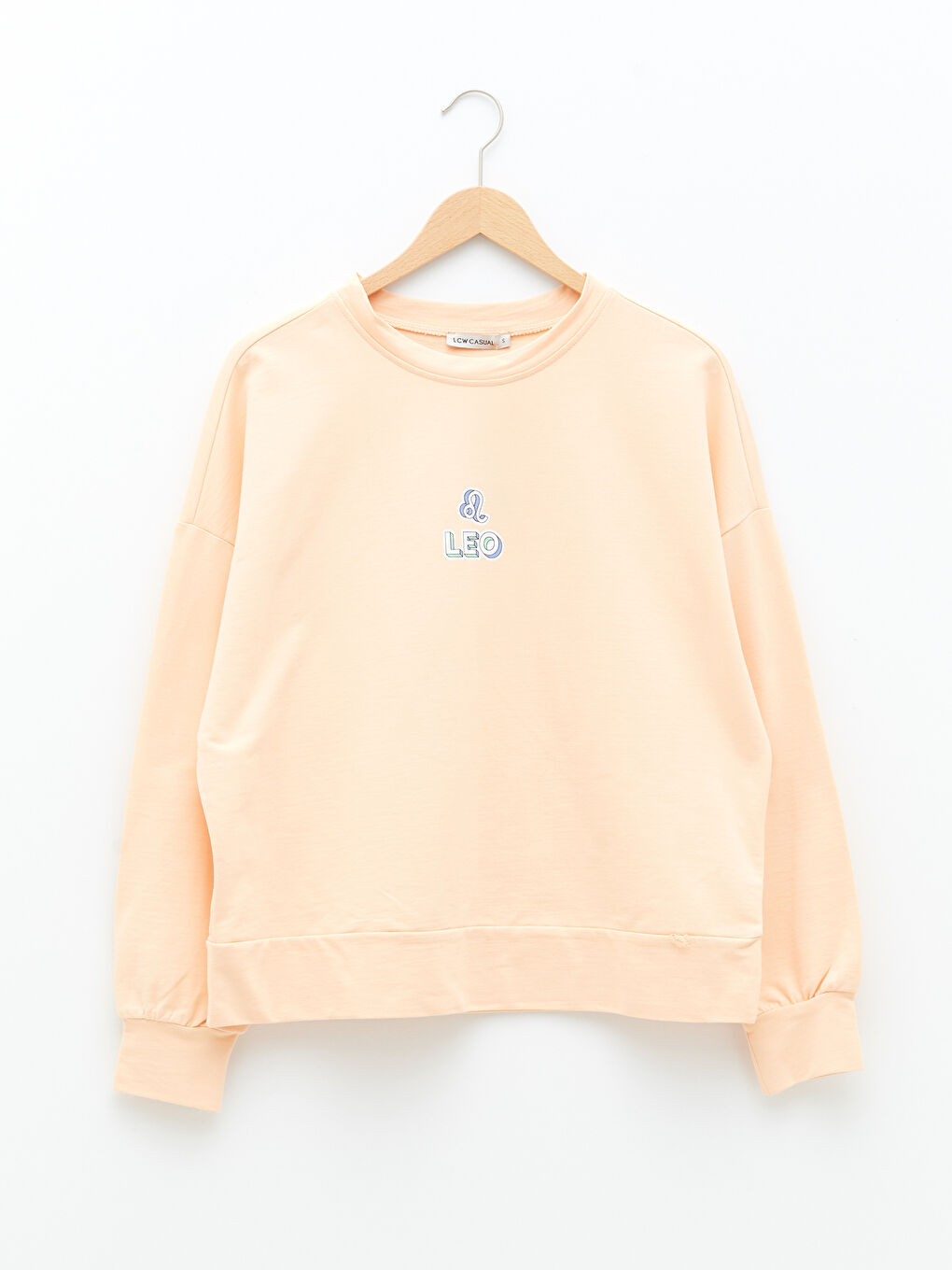 LCW Vision Bisiklet Yaka Slogan Baskılı Uzun Kollu Kadın Sweatshirt -W1K988Z8-FYJ
