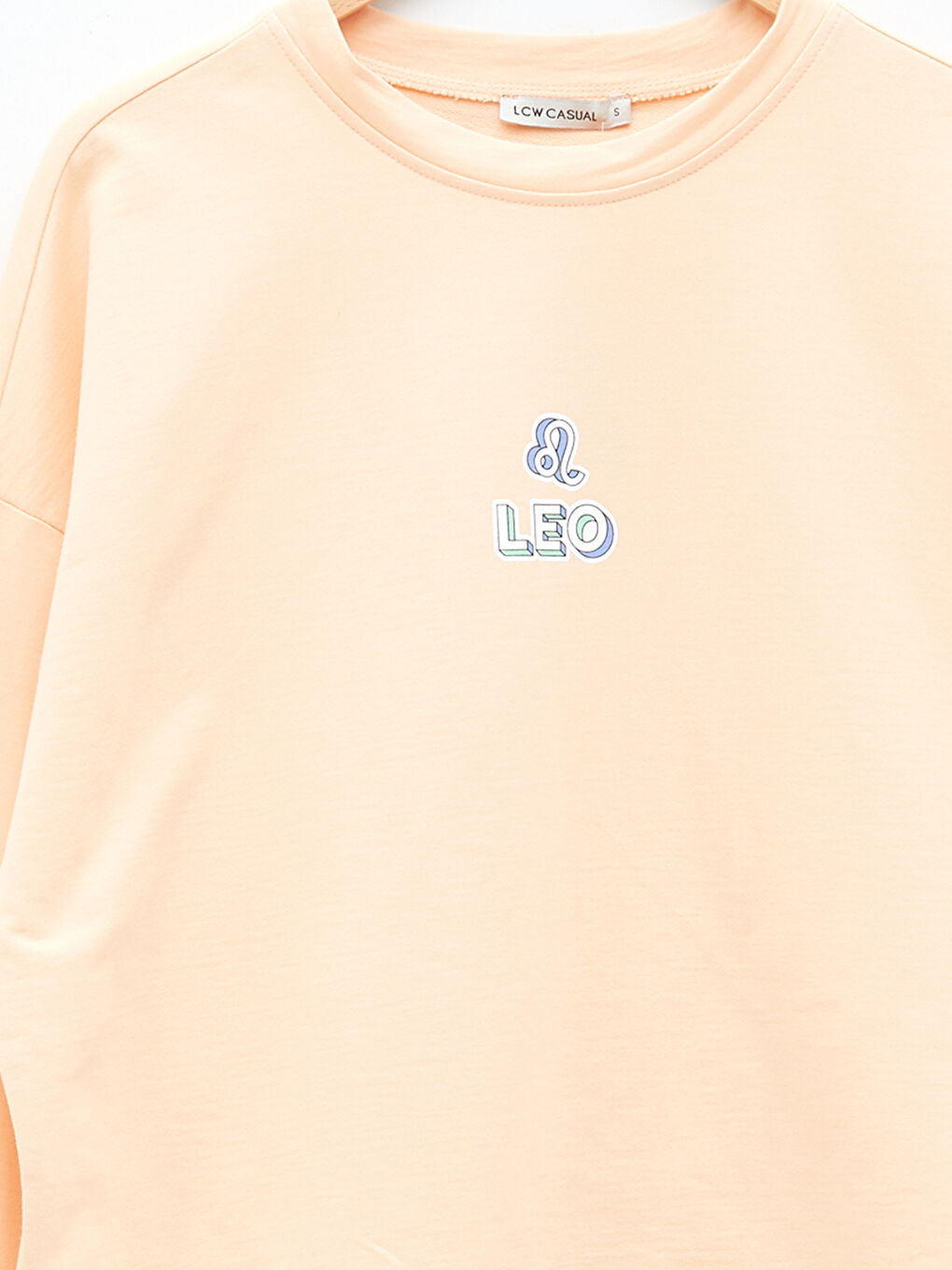 LCW Vision Bisiklet Yaka Slogan Baskılı Uzun Kollu Kadın Sweatshirt -W1K988Z8-FYJ