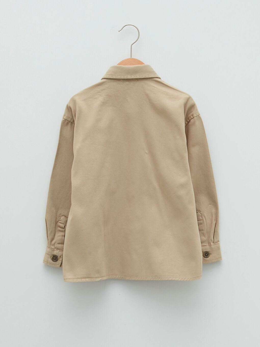 Basic Long Sleeve Twill Boys' Shirt-1