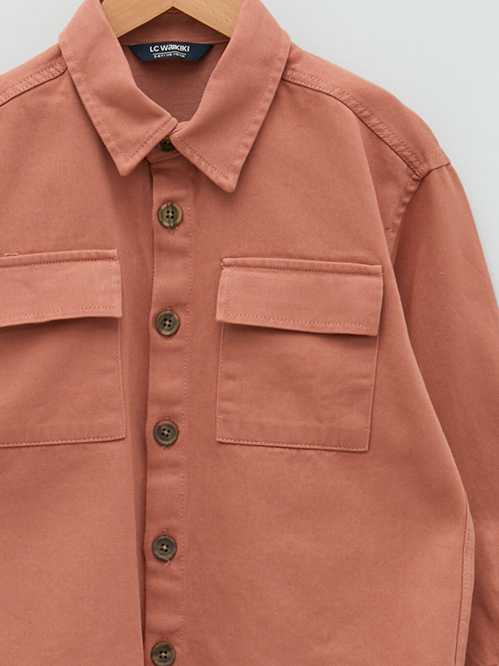 Βασικό Μακρυμάνικο Πουκάμισο Τουίλ για Αγόρια-2
