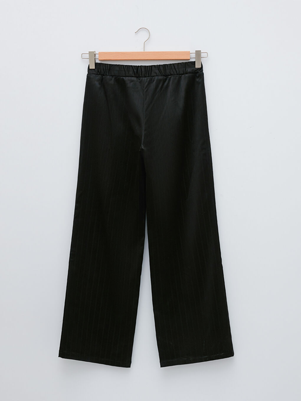 LCW Vision Straight Wide Leg Satin Women's Trousers with Elastic Waist -W1KA54Z8-CVL