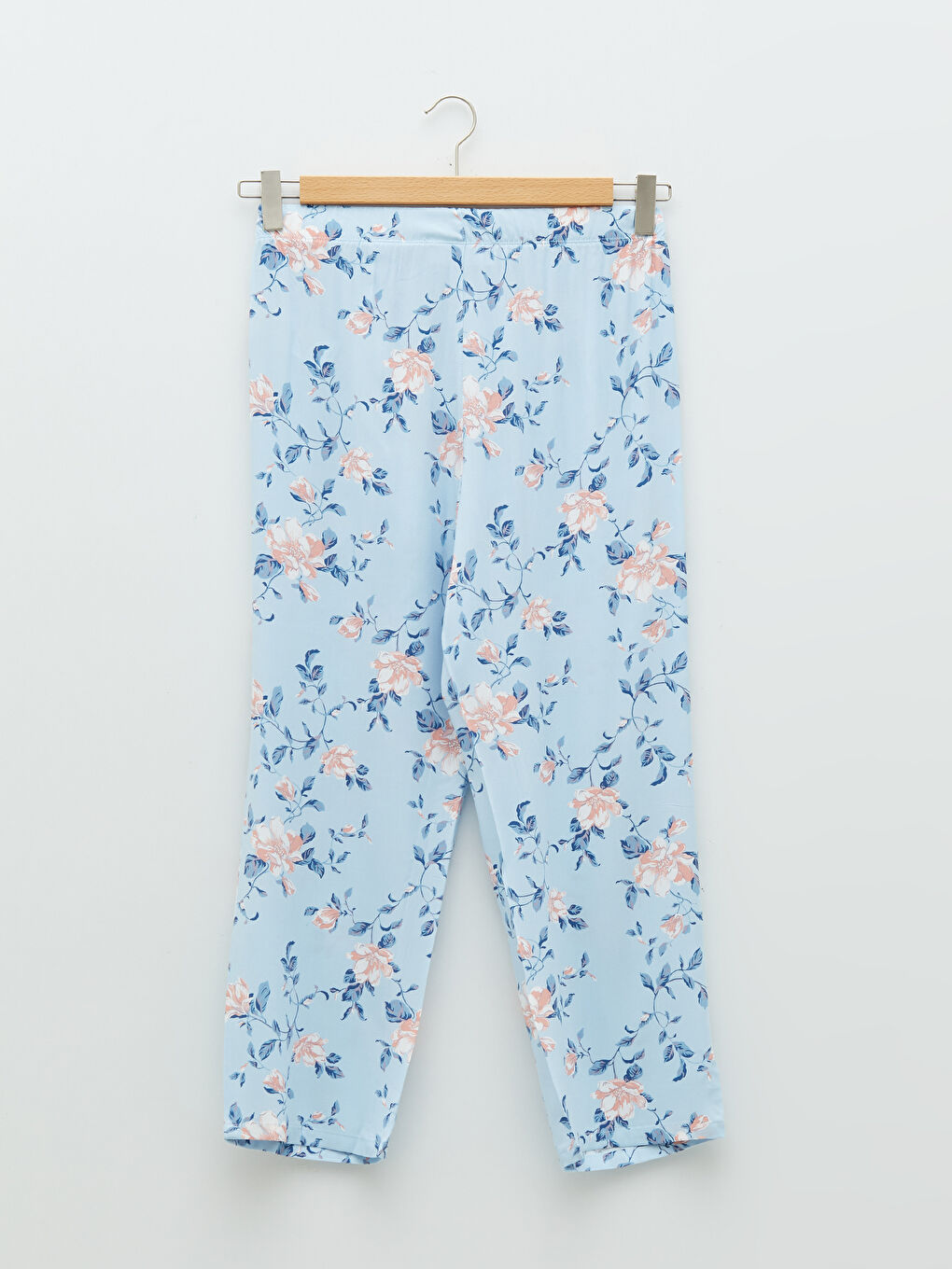 Petite V-Neck Floral Viscose Women's Pajamas Set-9