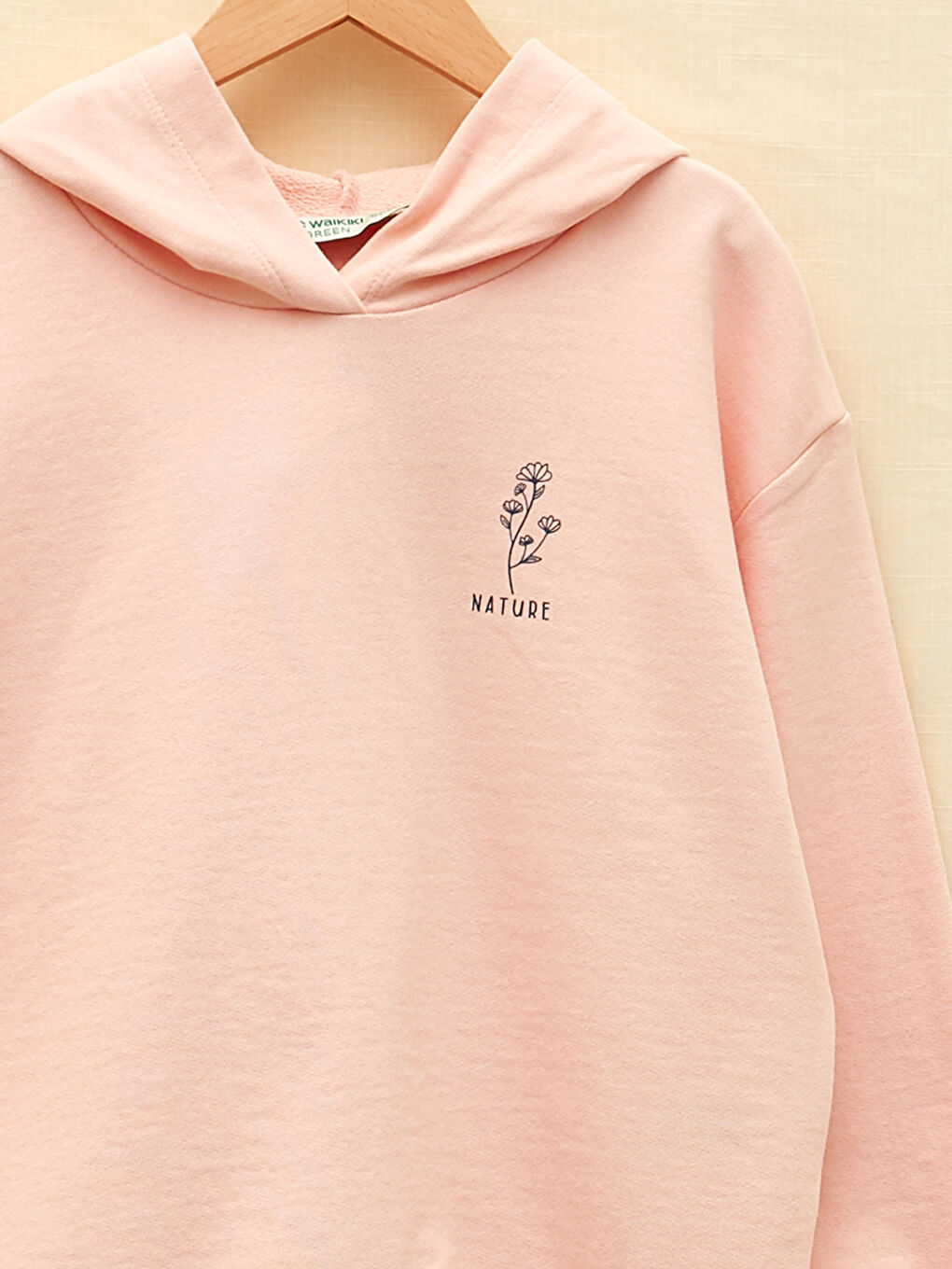 LCW Kids Hooded Printed Long Sleeve Girls' Sweatshirt -W1KA89Z4-JQ4