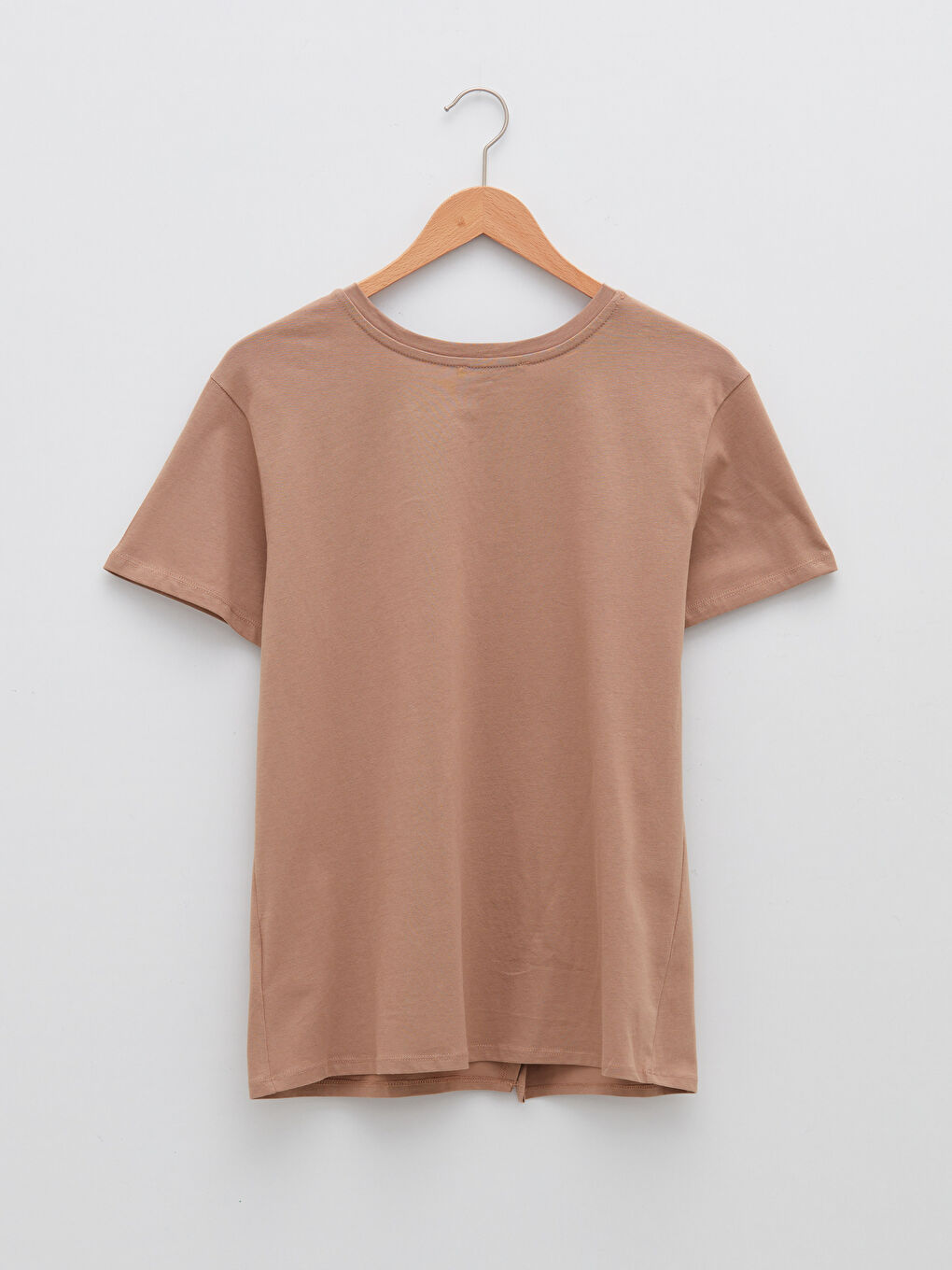 Crew Neck Regular Short Sleeve Cotton Maternity T-shirt-6