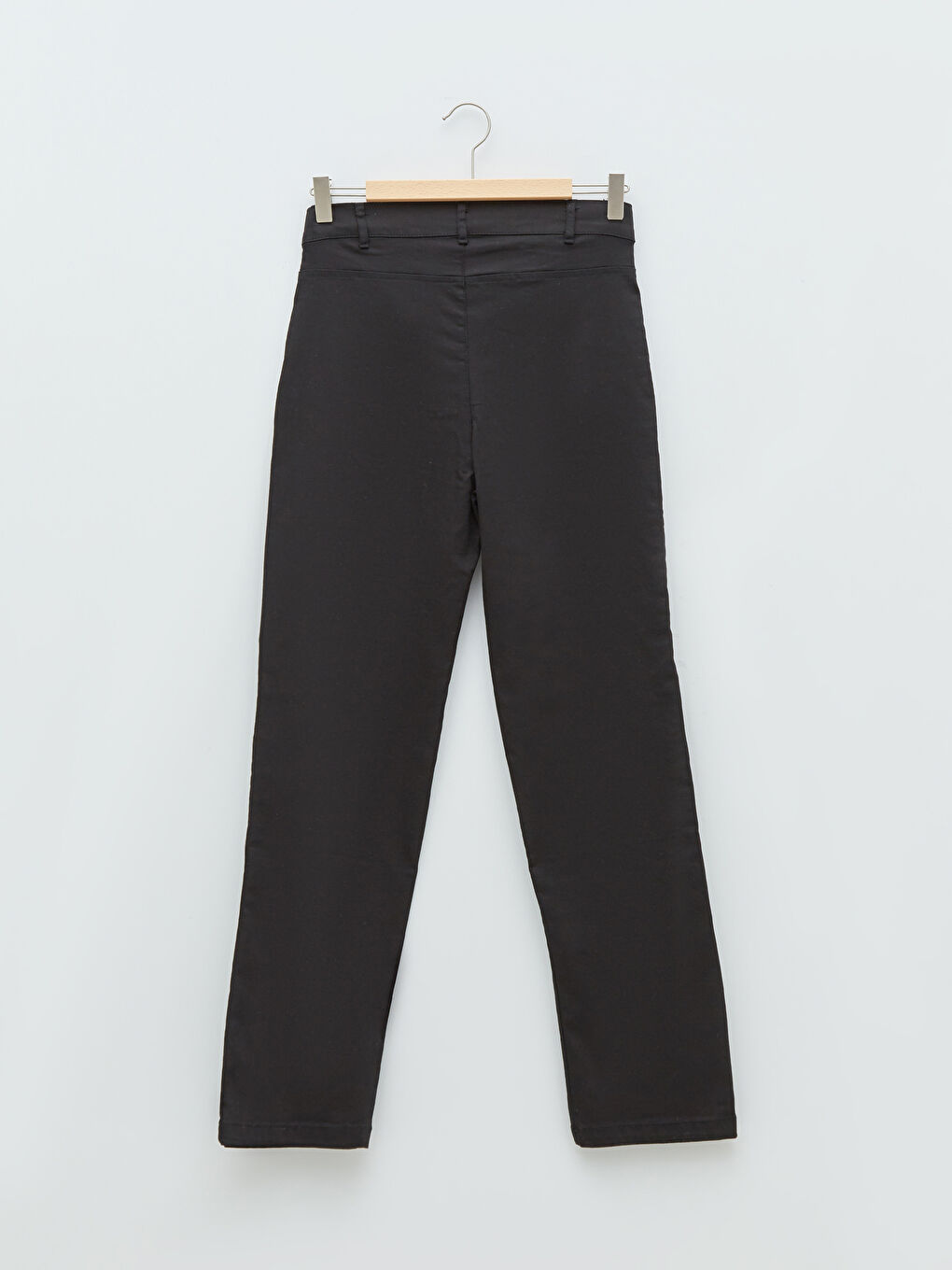 Siyah Dar Fit Cep Detaylı Kadın Pantolon-7