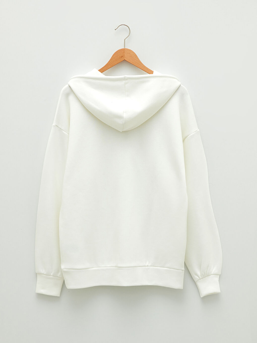 Hooded Text Printed Women's Thick Sports Cardigan-7