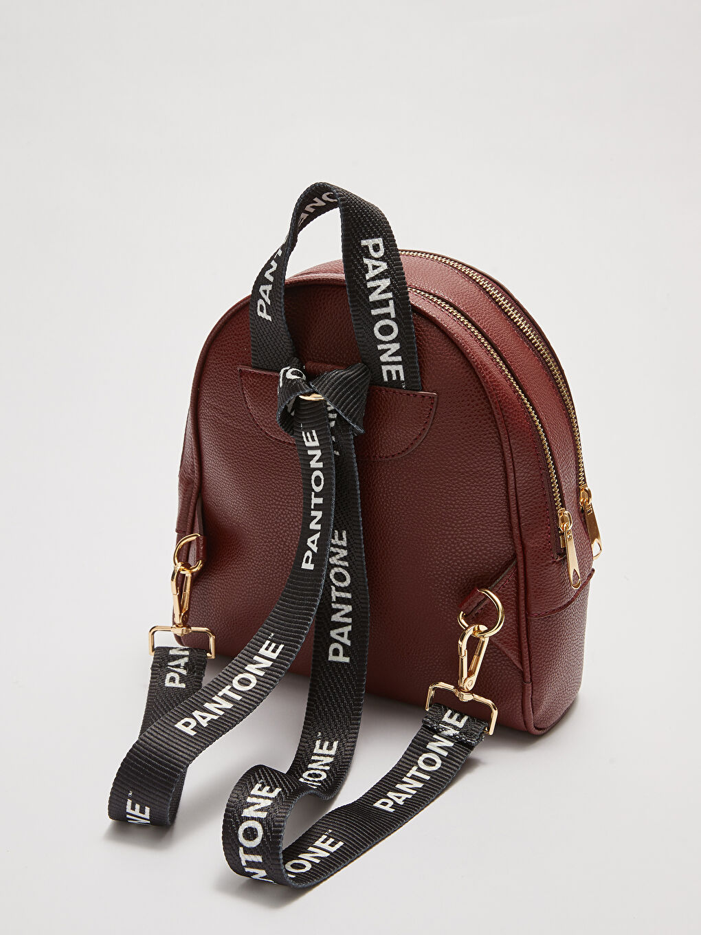 Bordo Ayarlanabilir Askılı Kadın Sırt Çantası-5