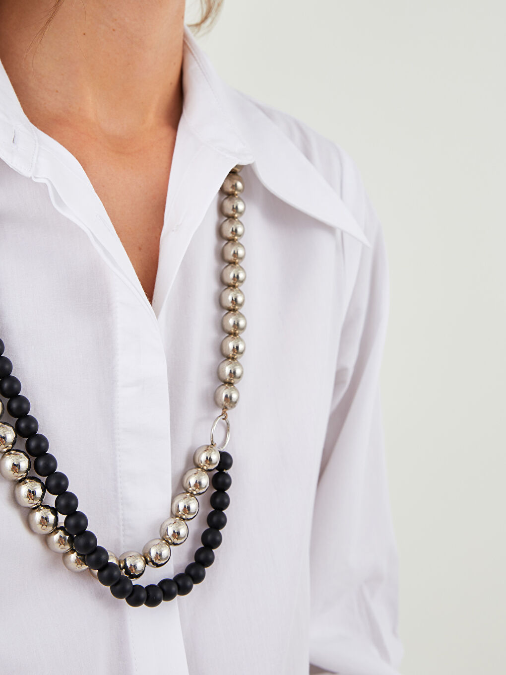 Collier de Chapelet Perlés pour Femmes-1