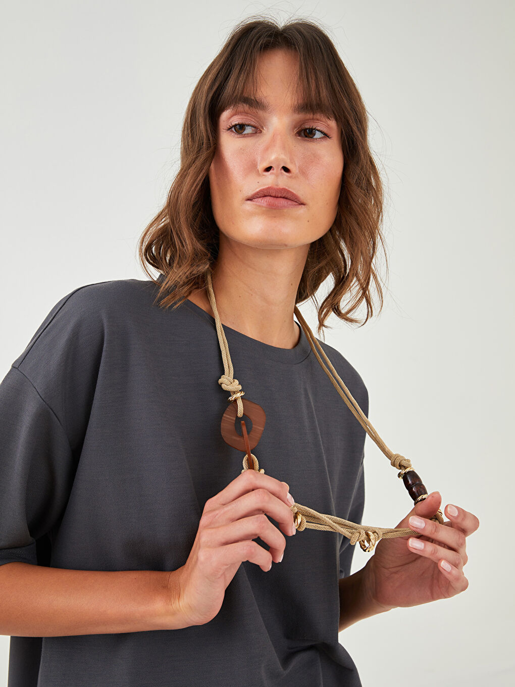 Karışık Kadın Halat Kolye