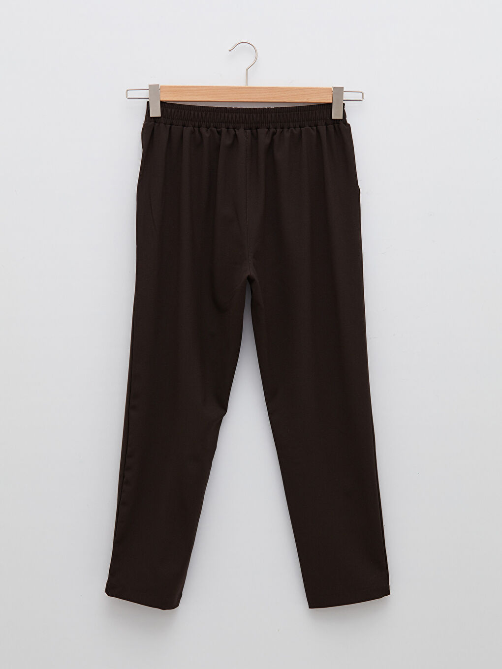 Elastic Waist Comfortable Fit Pocket Detailed Women's Trousers-6