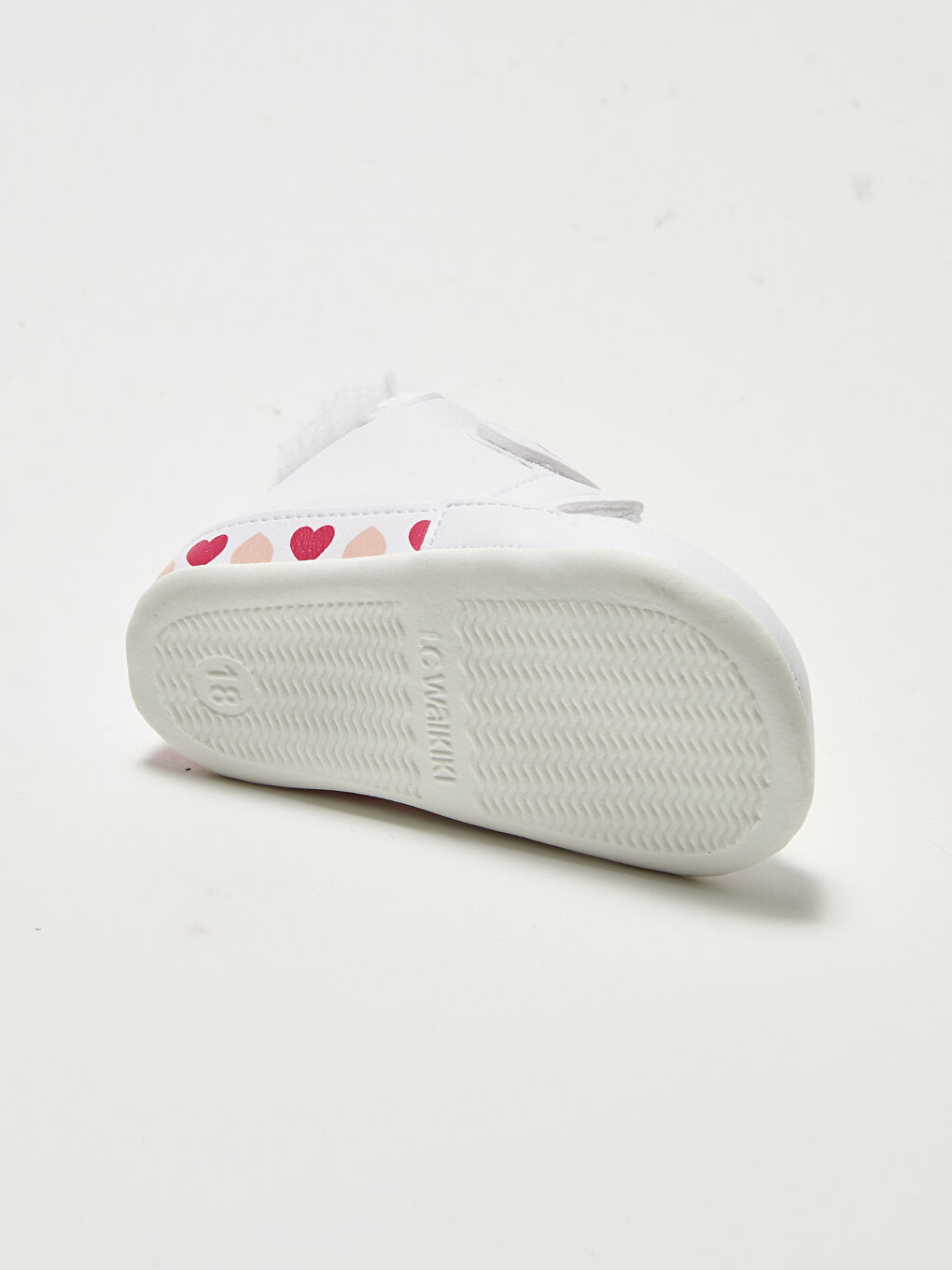 Beyaz Baskılı Cırt Cırtlı Kız Bebek Yürüme Öncesi Bot-4